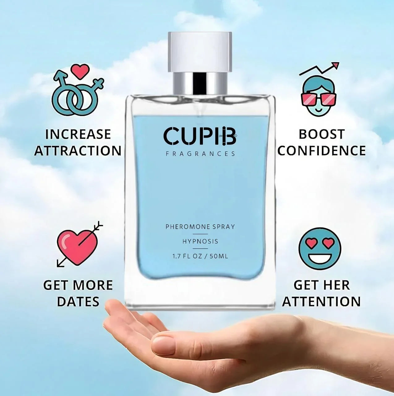 Cupid® Pheromone Cologne For Men | Imported From USA
