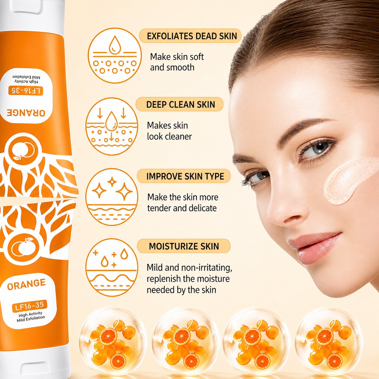 Orange Enzymes Exfoliating Brightening Gel