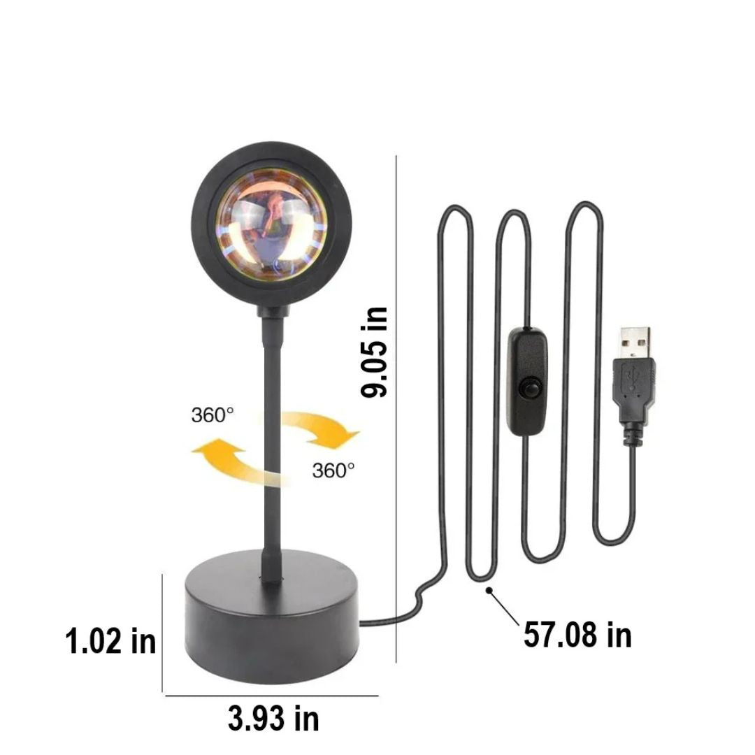 LumaSphere™ Premium 16-Color Ambient Glow Projector with Remote Control