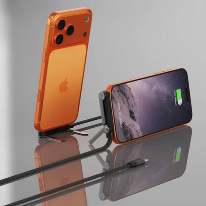 240W Ultra-Fast USB-C Charging Cable with Built-in Foldable Stand