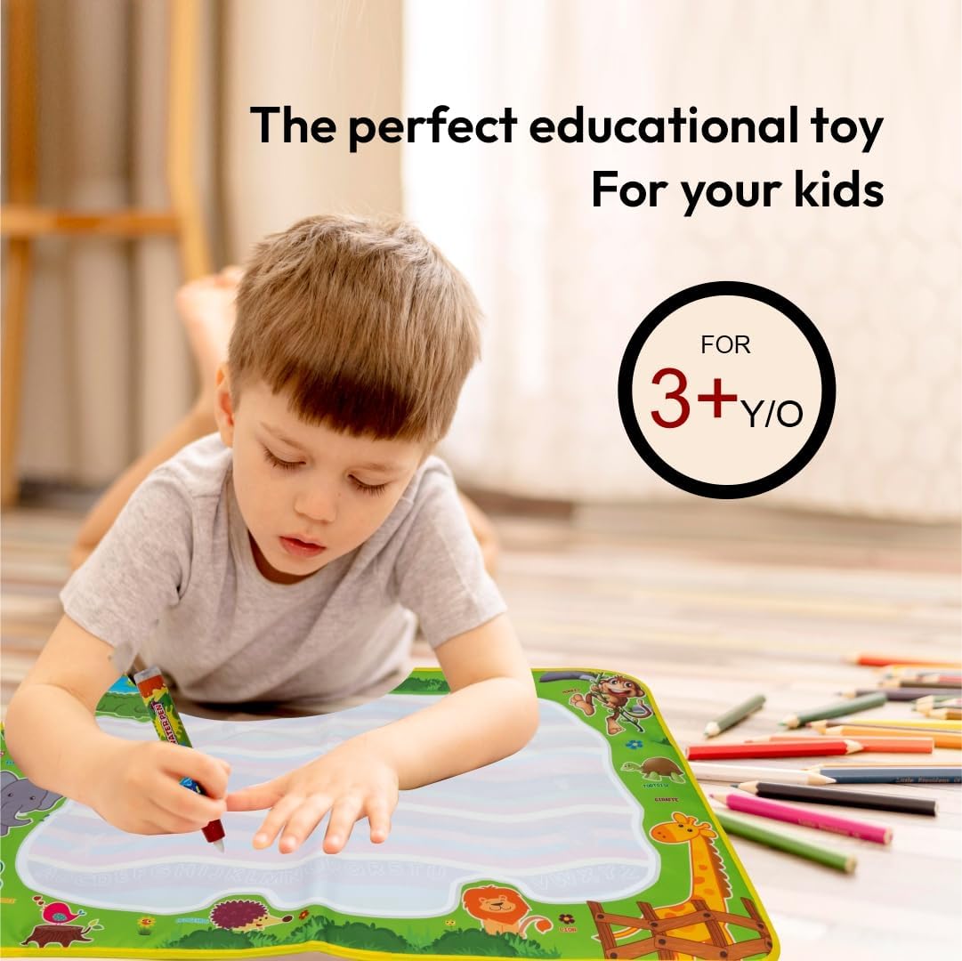 Water Doodle Mat for Kids With 2 Pens (70cm x 50cm)