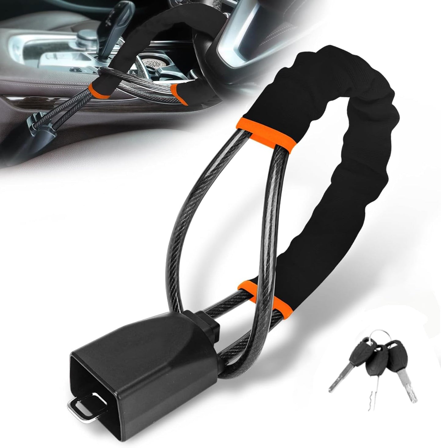 SteerShield™ Heavy-Duty Steering Wheel Safety Lock