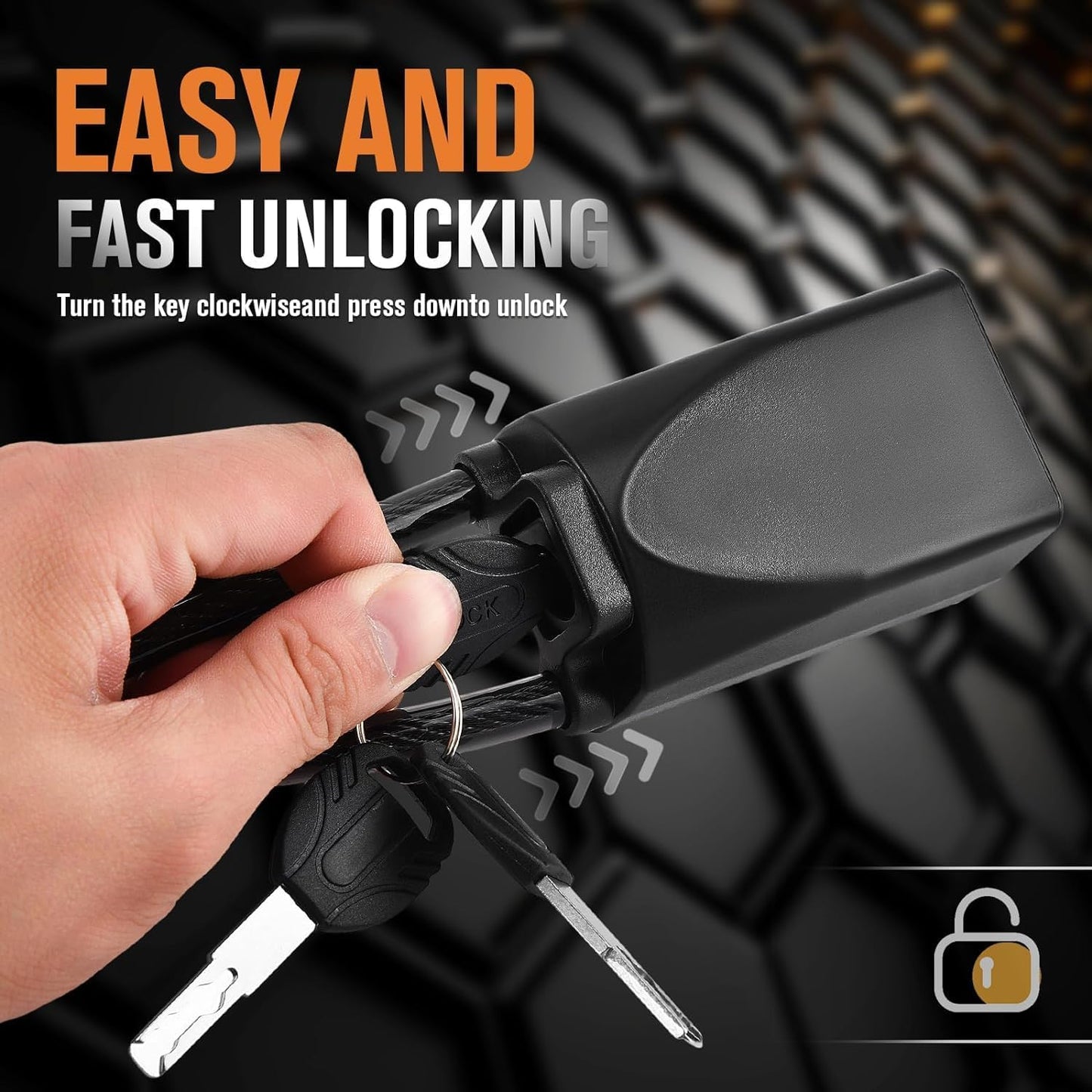 SteerShield™ Anti-Theft Chain Steering Lock