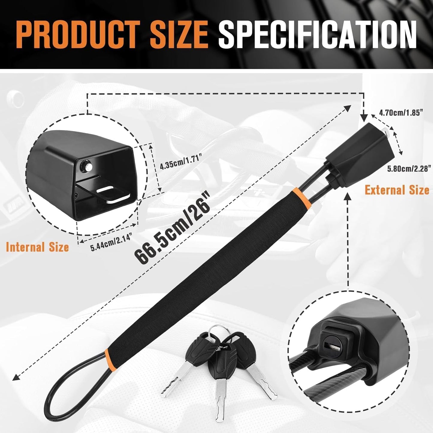 SteerShield™ Anti-Theft Chain Steering Lock