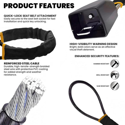 SteerShield™ Anti-Theft Chain Steering Lock