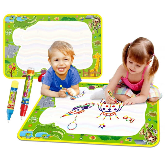 Water Doodle Mat for Kids With 2 Pens (70cm x 50cm)