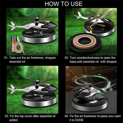 Solar Helicopter Car Air-freshner