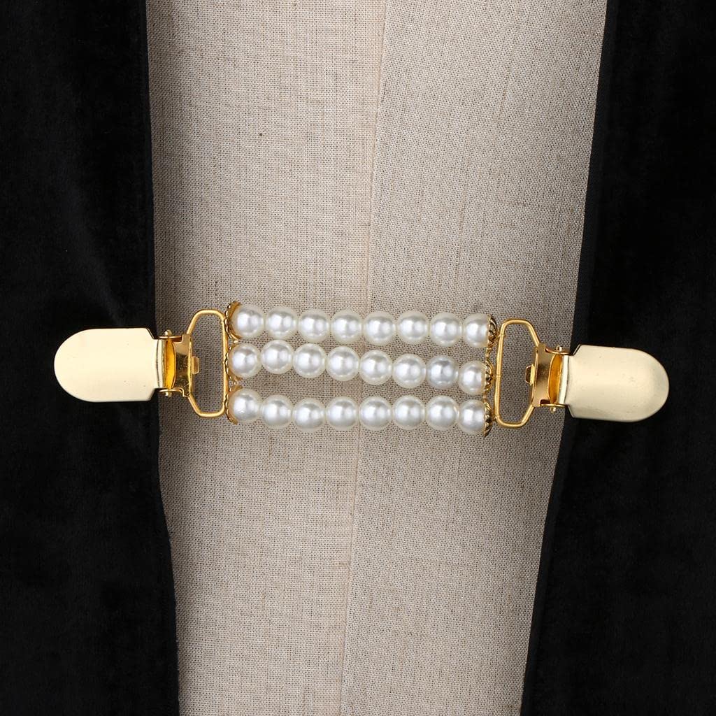 Pearl Cardigan Clips for Women's Clothing (Pack of 5)