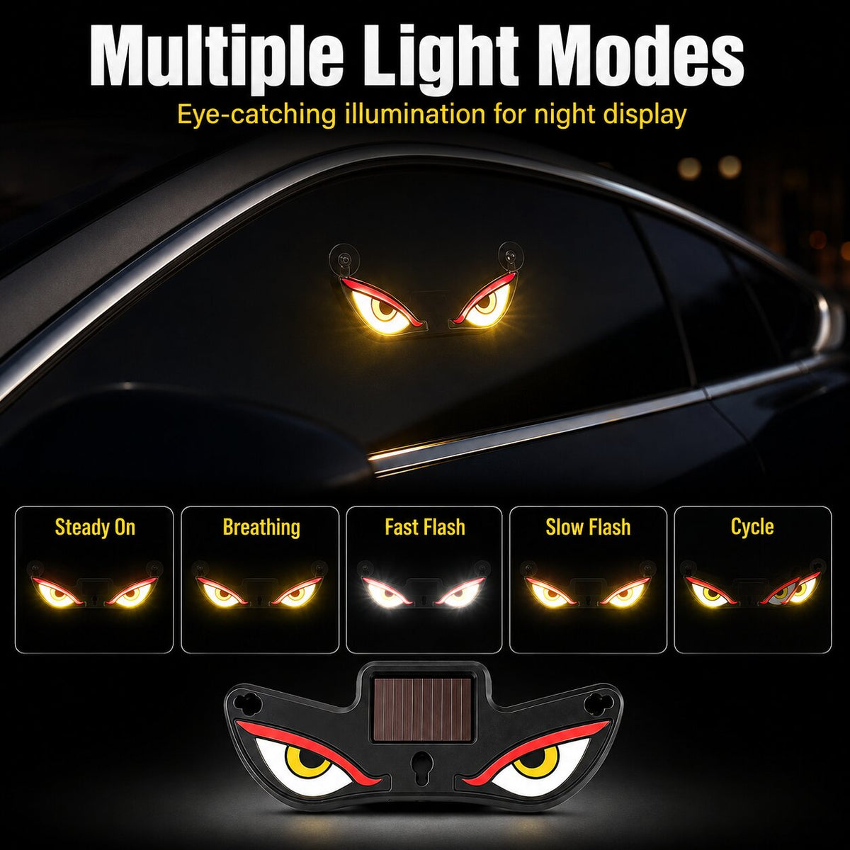 Devil Eye Solar Car LED Light