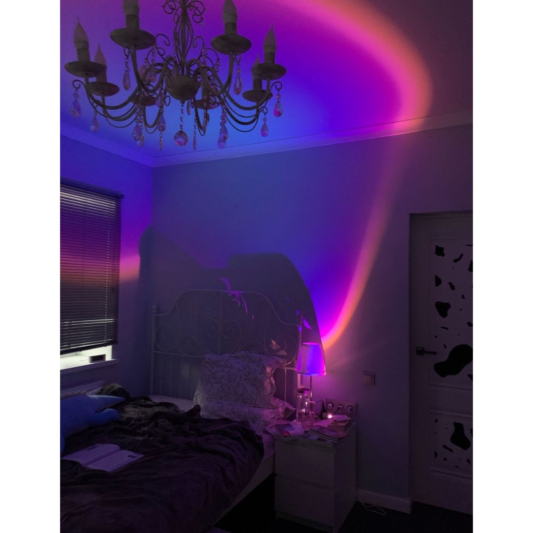 LumaSphere™ Premium 16-Color Ambient Glow Projector with Remote Control