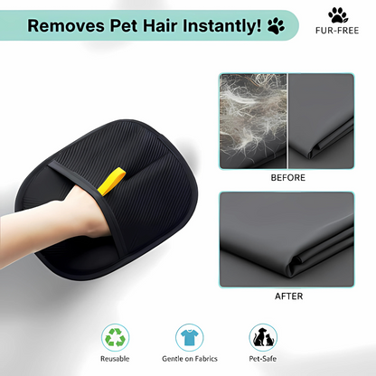 2-in-1 Pet Grooming and Hair Removal Gloves