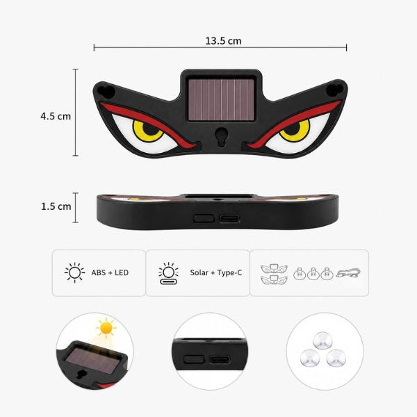 Devil Eye Solar Car LED Light