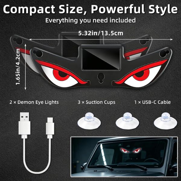 Devil Eye Solar Car LED Light