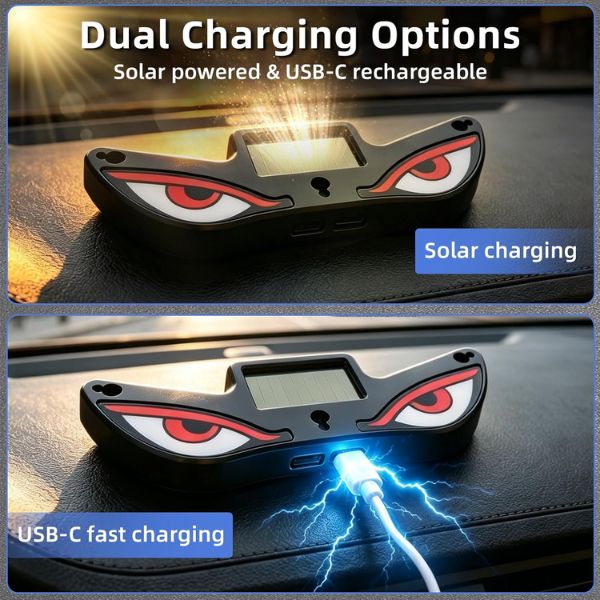 Devil Eye Solar Car LED Light