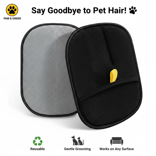 2-in-1 Pet Grooming and Hair Removal Gloves