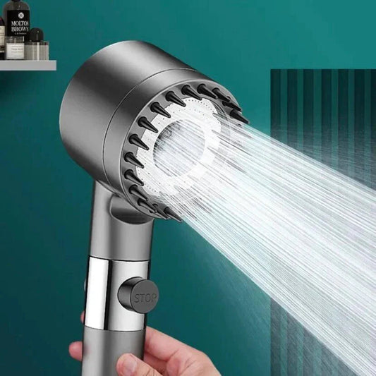 4 in 1 High Pressure Massage Shower Head