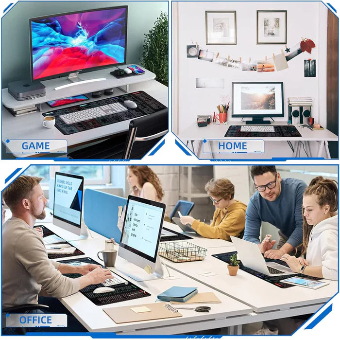 Anti-Slip Keyboard Shortcut Mat (80cm x 30cm)
